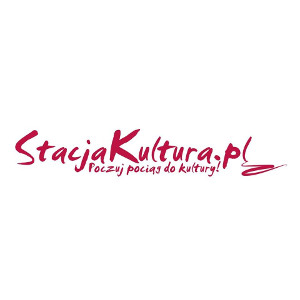 Logo Stacja Kultura.pl "Poczuj pociąg do kultury!!"(Logo station Kultura.pl " feel the pull of culture!!")